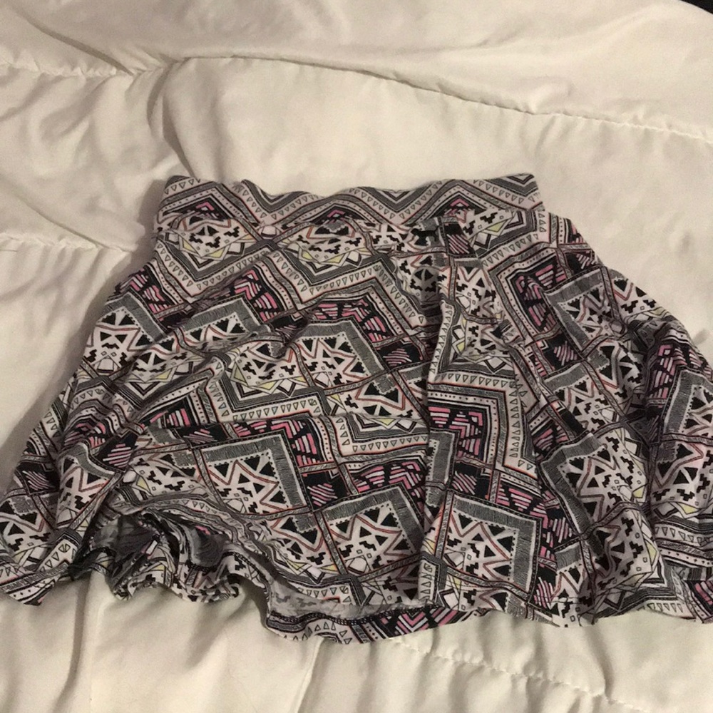 Pink Patterned Skirt
